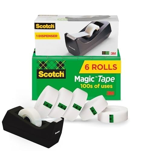 Magic Tape Value Pack W/dispenser, 3/4