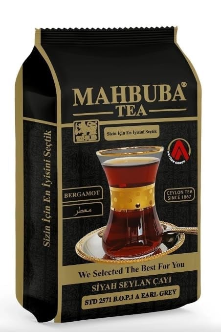 MAHBUBA Seylan Bergamot Aromalı Siyah Yaprak Çayı, 200g, Sri Lanka Ceylon, Saf Çay Yaprağı