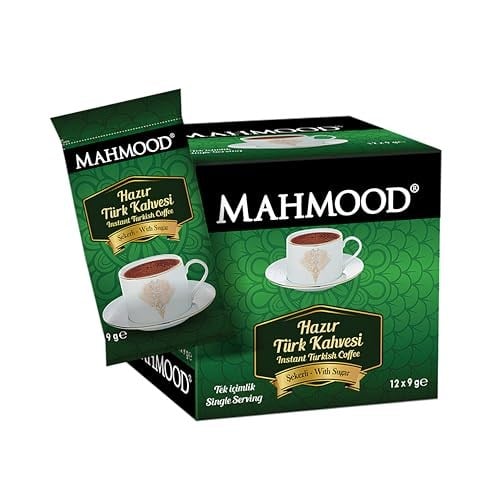 Mahmood Coffee Hazır Türk Kahvesi Şekerli (9 Gr x 12 Adet)
