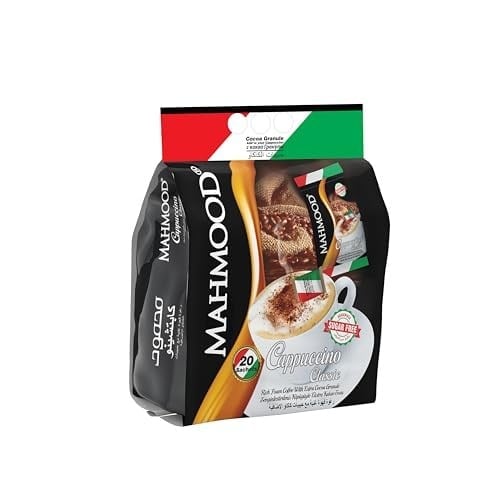 Mahmood Coffee Klasik Choco Granüllü Şekersiz Cappuccino 20 Adet X 13,7 Gr