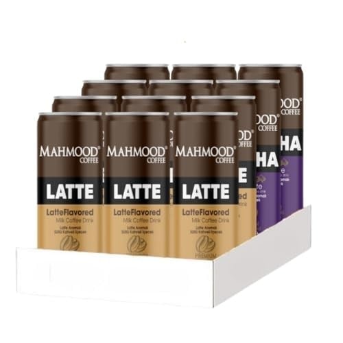 Mahmood Coffee Mocha ve Latte 250 ml Soğuk Kahve Seti - 12 Adet (6 Mocha + 6 Latte)