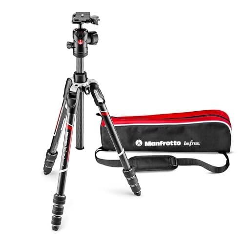Manfrotto Befree Advanced Carbon Seyahat Tripodu Twist (Döner Kilit) Küre Başlı, Çanta Dahil (Canon, Nikon, Sony, DSLR, CSC, Aynasız Kam - Seçenekler: Befree Karbon, Befree Adv Arca-Swiss Lever Alu...