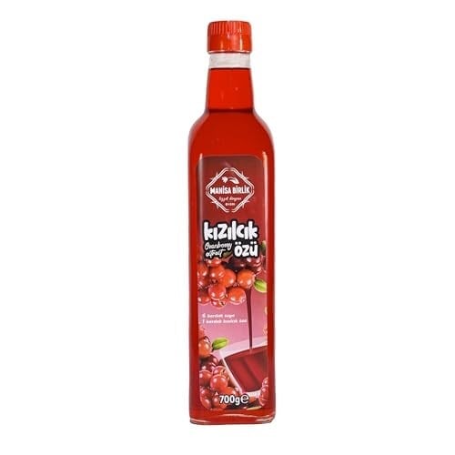 Manisa Birlik Doğal Kızılcık Özü 700 ml Konsantre x 2 Şişe