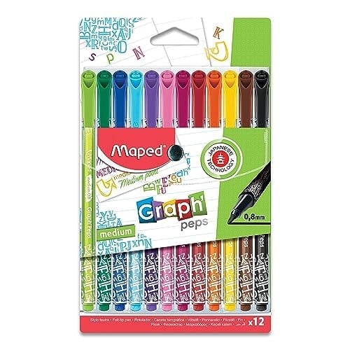 Maped 749652 Felt Tıp 12 Renk Keçeli Kalem