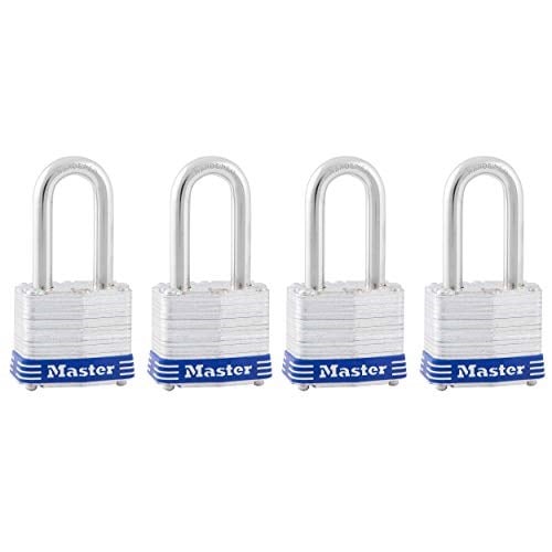 Master Lock 3QLF dış mekan asma kilit, anahtarlı, 4 adet aynı anda kapanır - Seçenekler: 1-1/2