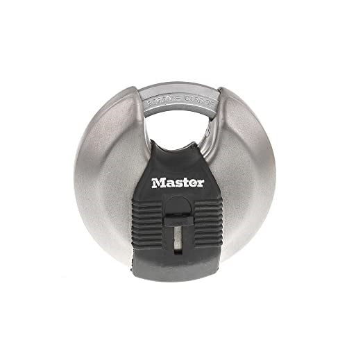 Master Lock M50XD Magnum Ağır Hizmet Paslanmaz Çelik Discus Asma Kilit, Anahtarlı, Gümüş