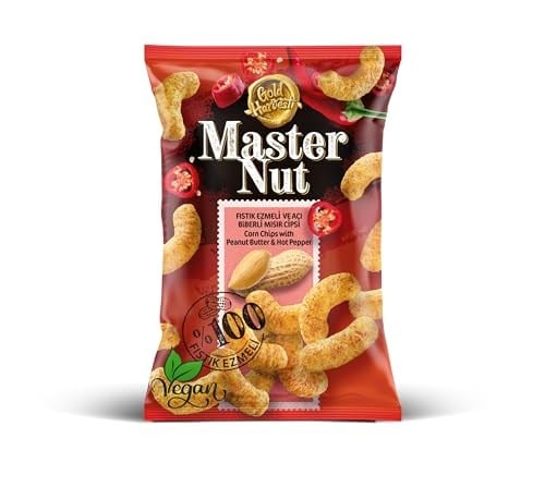 Master Nut Fıstık Ezmeli Acı Biberli Mısır Cipsi 165 gr