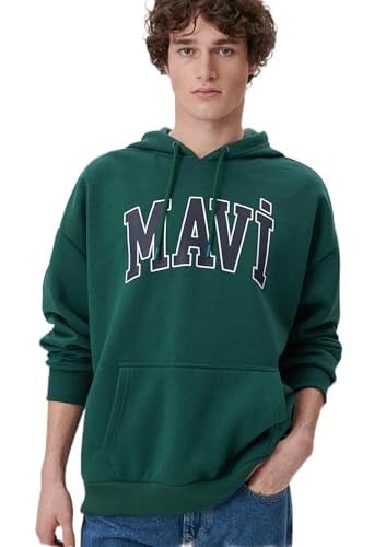 Mavi Logo Baskılı Kapüşonlu Kırmızı Sweatshirt 067149-70464