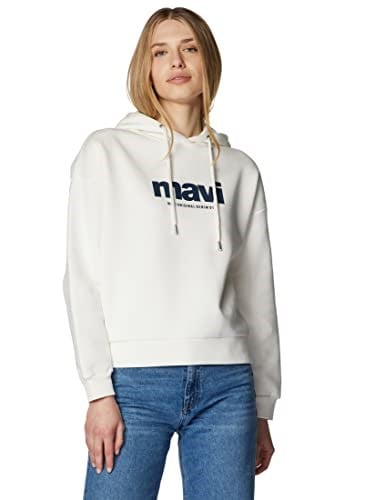 Mavi Logo Baskılı Kapüşonlu Lacivert Sweatshirt 168334-70488
