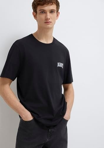 Mavi Logo Baskılı Siyah Tişört Regular Fit/Normal Kesim 0611714-900