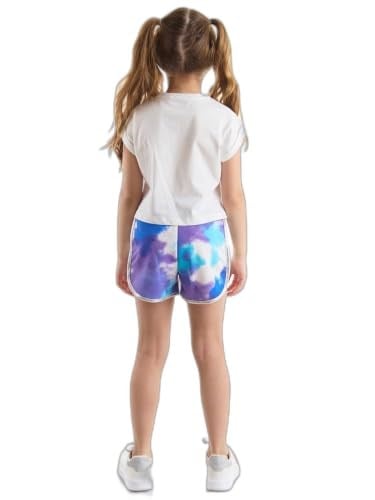 Mavi Yıldız Kız Çocuk T-Shirt Şort Takım