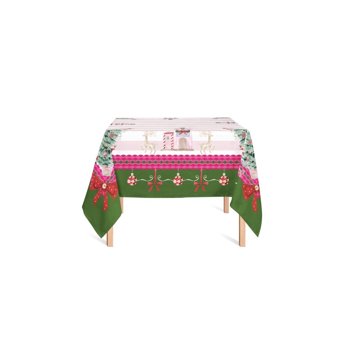 Maxxdeco 140x140 Cm Masa Örtüsü-pink- 12578