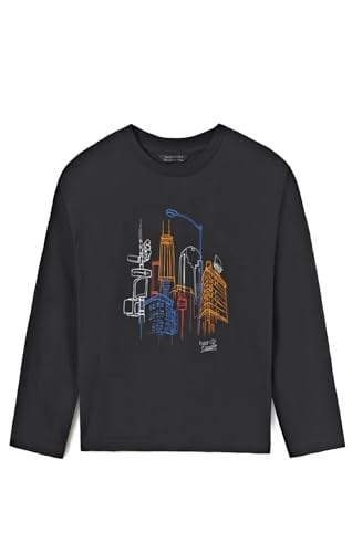 Mayoral erkek çocuk uzun kollu baskılı tişört 7066
