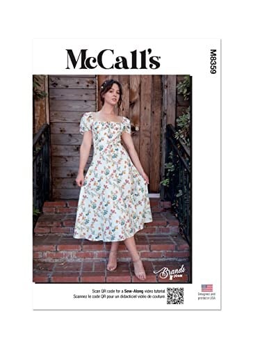 McCall's Brandi Joan Bayan Üst ve Elbise Dikiş Deseni, Çok Renkli 2 Parça