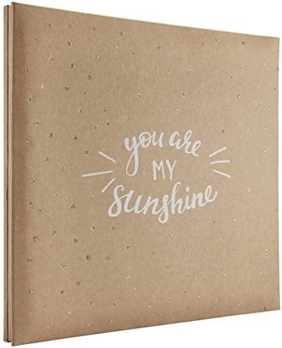 MCS Genişletilebilir 10 Sayfalık Karalama Defteri Albümü, 12 x 12 İnç Sayfa, 13,5 x 12,5 İnç, You Are My Sunshine