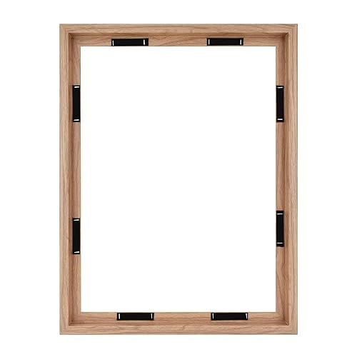 MCS Kanvas Şamandıra Çerçeveler 18 x 24 Çerçeve, Bitmiş Tuvaller için Ceviz Ahşap Grenli, Dikey ve Yatay Duvara Asmalı Büyük Kanvas Tablol - Seçenekler: 8 x 10 in, 9 x 12 in, 11 x 14 in, 12 x 12 in...