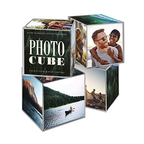 MCS Kunststoff 6-Kant Foto Cube, klar, Set 4