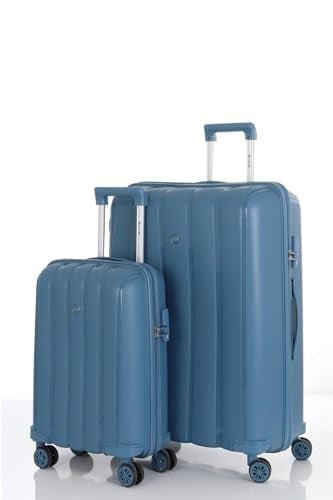 MÇS Polipropilen 2'li Valiz Seti Büyük ve Kabin Boy Sky Blue, V305, Sky Blue, Üniseks Yetişkin