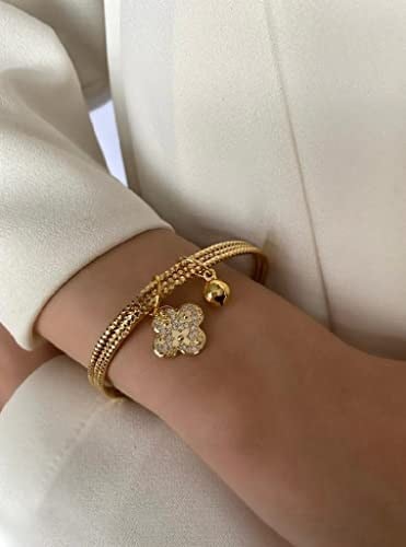 Mel's Accessories 14K Altın Kaplama Yani Üçlü Pandora Bilezik Model