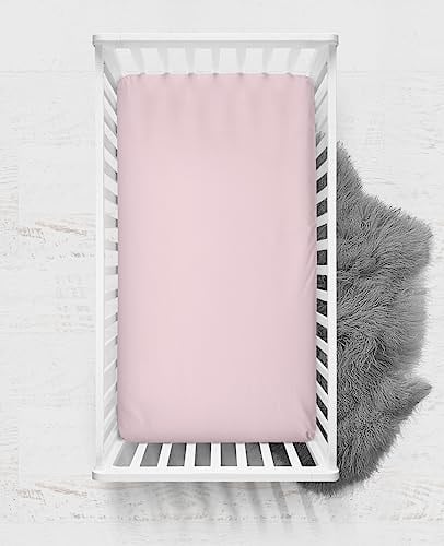 MER-TİM 60x120 Penye Lastikli Bebek Çarşafı - Krem Pembe Lila 3'lü Set