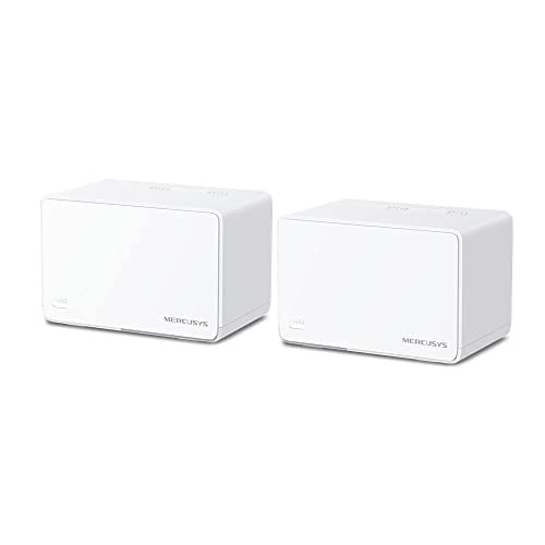 Mercusys Halo H80X 2-pack, AX3000Mbps, Dual-Band, Gigabit Portları, 150'ye Kadar Cihaz Bağlanabilir, 460 m²'ye Kadar Kapsama, Akıllı Bağlantı, Mobil Uygulama ile Kolay Kur - Seçenekler: 2-pack, 3-pack