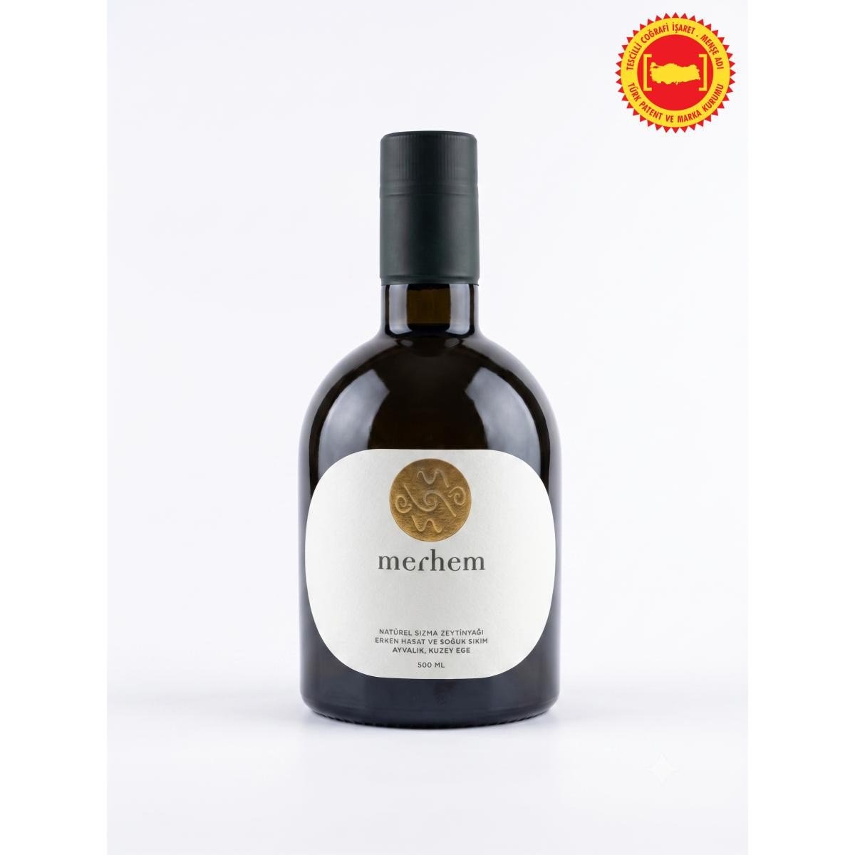 Merhem 500 Ml. Ayvalık Coğrafi İşaretli Erken Hasat Zeytinyağı