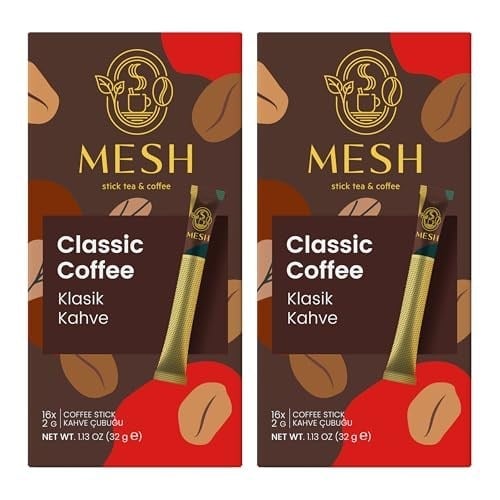Mesh Stick Klasik Granül Kahve 2 Paket Birarada 2 x 16