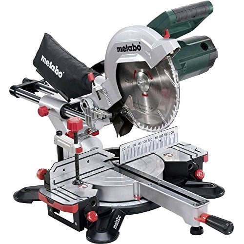 Metabo Gönye testere KGS 254 M (1450 W, çekme fonksiyonlu, maks. kesme genişliği 90°/45° 92/47 mm, maks. kesme derinliği 90°/45° 305x92 mm, tezgah genişletme + testere bıçağı dahil, lazer, LED