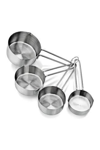 Metal Paslanmaz Ölçü Kaşıkları Ölçek Seti 4 Lü