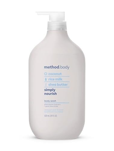 Method Vücut Yıkama, Basitçe Besler, Paraben ve Ftalat İçermez, Biyobozunur Formül, 28 oz (1'li Paket)