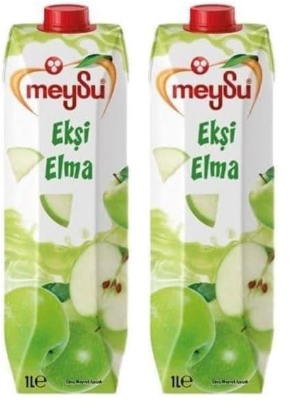 Meysu 1 Litre Ekşi Elma Meyveli İçecek 2li paket