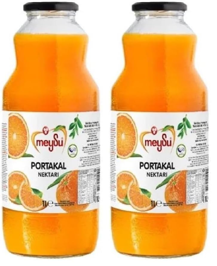 Meysu 1 Litre Portakal Nektarı Şişe 2li paket