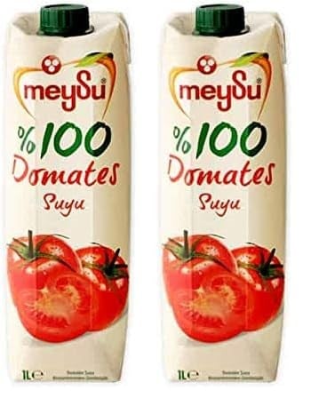 Meysu%100 Domates Suyu 1 Litre 2li paket