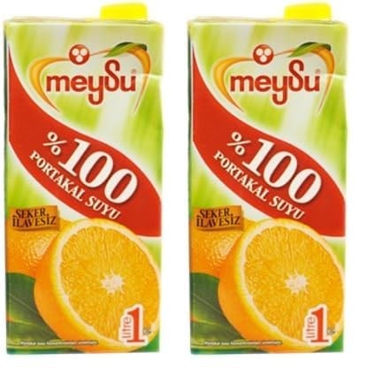 Meysu%100 Portakal Suyu 1 Litre 2li paket