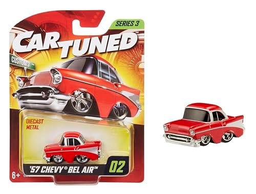MGA Entertaintment CarTuned S3 1957 Chevy Bel Air - Kırmızı Custom Araba