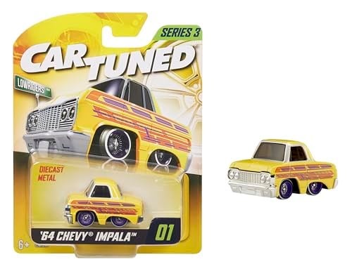 MGA Entertaintment CarTuned S3 1964 Chevy Impala - Sarı Lowrider Araba
