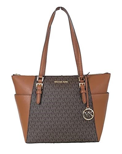 Michael Kors Charlotte Büyük Üst Fermuarlı Tote Çanta