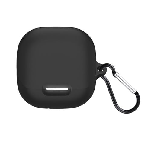 Microsonic Anker Soundcore Liberty 4 NC için Kılıf Askılı Mat Silikon Siyah [Soundcore Liberty 4 NC ile Uyumlu Kılıf - Siyah] - Seçenekler: Soundcore Liberty 4 NC, Soundcore Liberty 4 Pro...