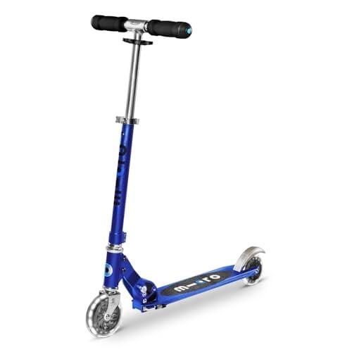 Mikro Kickboard- Sprite LED - 2 Tekerlekli Tekme Scooter Yaş 8+, Katlanır, Hafif, Hareketle Aktive Edilen Işıklı Tekerlekli Taşınabilir Scooter