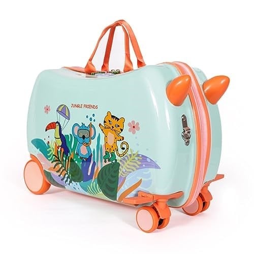 Milk Moo Soft Cuddles Milk&Moo Binilebilir Çocuk Valizi Jungle Friends, Milk Moo Soft Cuddles, Çok Renkli