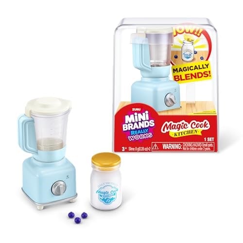Mini Brands Really Works Magic Cook Mutfak Kapsülü Serisi 1 (Blender) ZURU, Minyatür Gerçek Çalışma Mutfak Aletleri, 3+ Çocuk, Gençler ve Yetişkinler için Yenmeyen Koleksiyon Gizemli Oyuncak