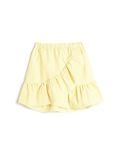 Mini Etek Fırfırlı Katlı Beli Lastikli