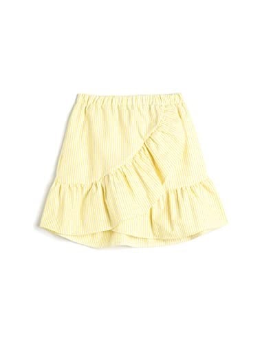 Mini Etek Fırfırlı Katlı Beli Lastikli