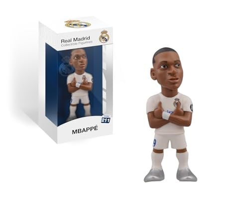MINIX Koleksiyon Figürü MN18451 Mbappé, Real Madrid, Koleksiyon Parçası, 12 cm, Çocuklar ve Yetişkinler için Hediye Fikri - Seçenekler: Mbappé, Vinicius