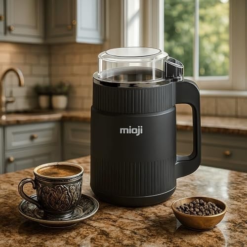Mioji CG34 500W Paslanmaz Çelik Bıçak Kompakt Baharat ve Kahve Öğütücü Siyah