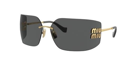Miu Miu Metal Güneş Gözlüğü, MU-54YS-5AK-5S0, Gold, Kadın
