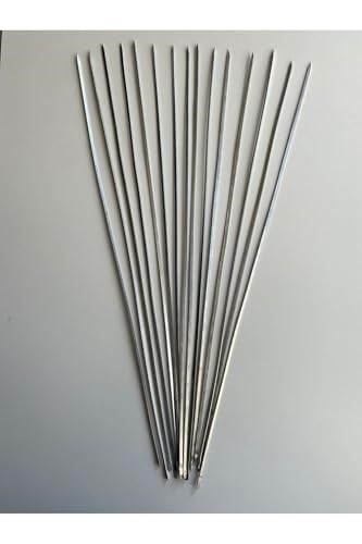 Mobilreyon 30 Adet Ciğer Şişi 60 Cm, Et Mangal Yassı Şiş (Uzunluk 60 Cm)