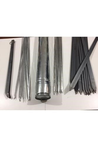 Mobilreyon -Mangal Seti (55 Cm)-10 Adet Adana Kebap Şişi-10 Adet Ciğer-10 Adet Kuşbaşı-Şiş Kabı-Maşa