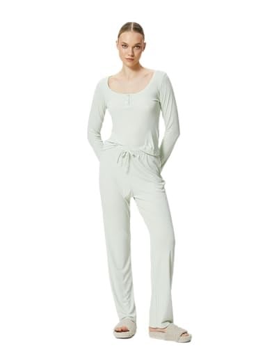Modal Pijama Altı Beli Bağcıklı
