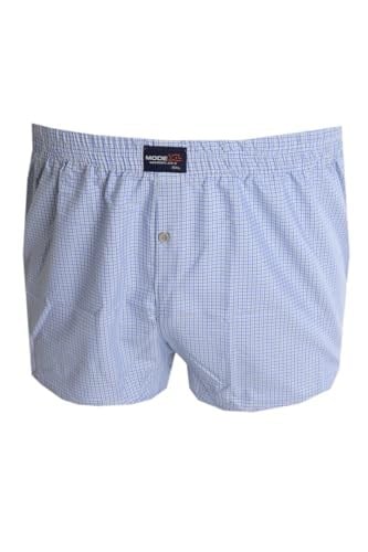 Mode XL Büyük Beden Erkek Boxer Desenli Poplin 6348 İndigo